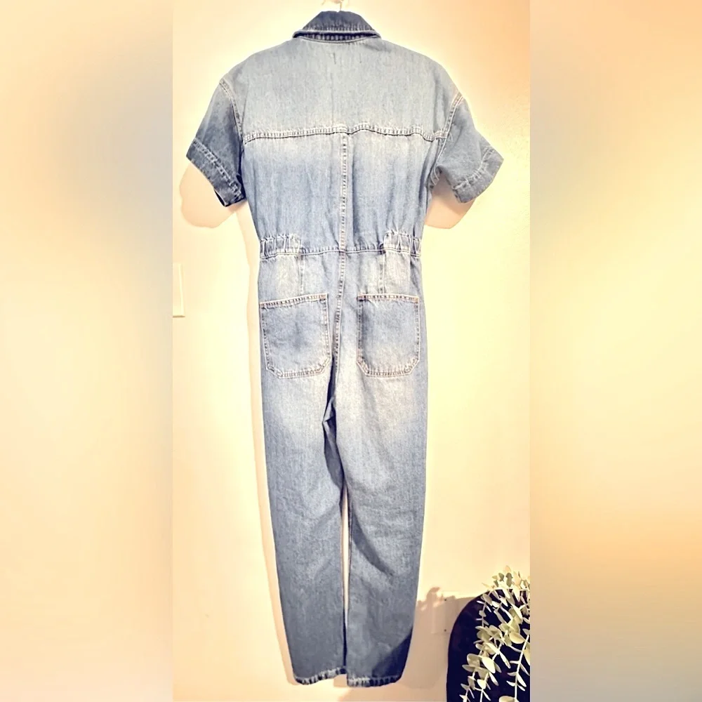 We the Free Marci Denim Jumpsuit small - Picture 4 of 4